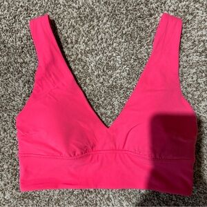 Lululemon Align V-Neck Bra. C/D Cup. Size 8. Lip Gloss. Like New.